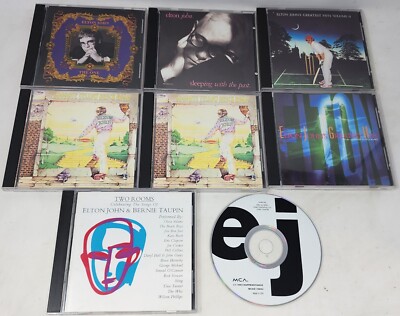 ELTON JOHN 8 CD Lot Goodbye Yellow Brick Road, The One, Sleeping With The Past