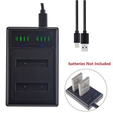 EN-EL5 ENEL5 LCD DUAL Battery Charger For Nikon Coolpix P3 P4 P80 P90 P100 MH-61