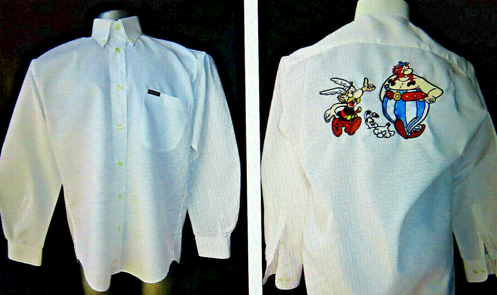 Rectangle Jaune Men's Button-Down White Shirt, Ca… - image 2