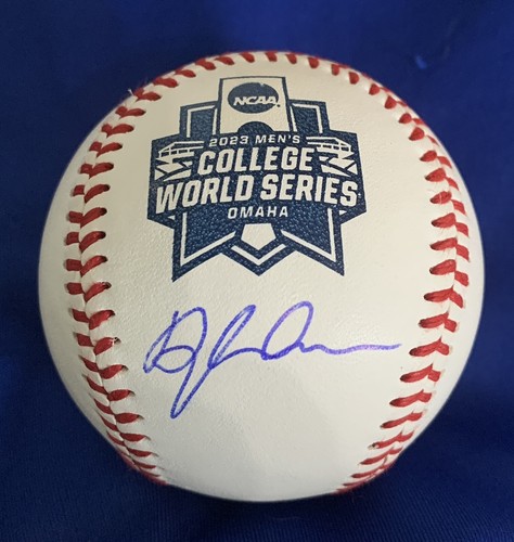 Dylan Crews Signed 2023 College World Series Baseball LSU Tigers Auto JSA Rare - Picture 3 of 4