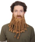 Brown Curly Hair Beard Costume Wigs & Facial Hair