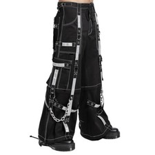 Gothic Bondage Reflective Men Pant Alternative Punk Rock EMO Trouser Pant Shorts