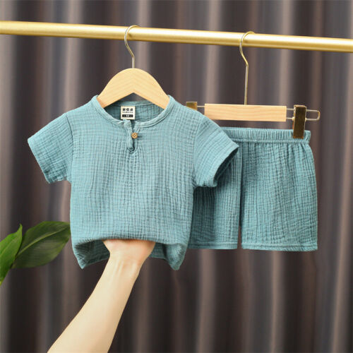 Baby Girl Boy Clothing Sets T-shirts+Shorts 2 Piece Kids 1-5Years Clothing Sets - Picture 11 of 25