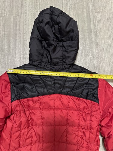 Eddie Bauer Reversible Hooded Winter Puffer Jacket Red Black Kids XS 5/6 - Picture 5 of 8