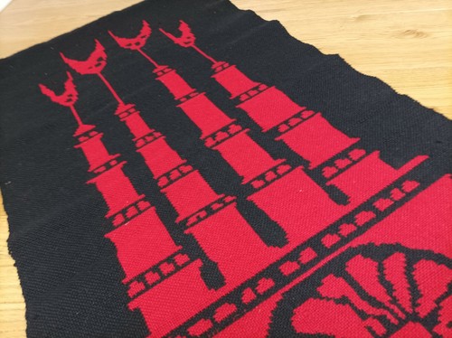 Vintage Red Black Colour Wall Hanging - Picture 9 of 10