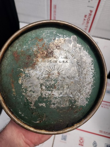 Vintage Coleman 47 Lantern Green UNTESTED BARN FIND camping Hiking Stove Old - Picture 8 of 9