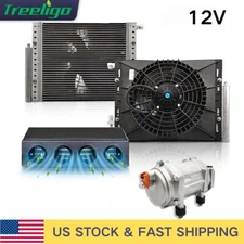12V Car Air Conditioner Underdash 12000BTU Cooling AC Unit For Van Caravan Cab