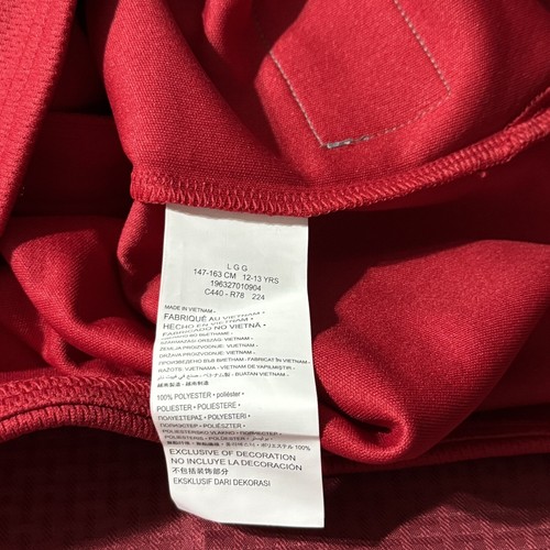Jordan Red and Black Baseball Jersey size Large 147-163 CM 12-13 YRS #20025 - Picture 6 of 8