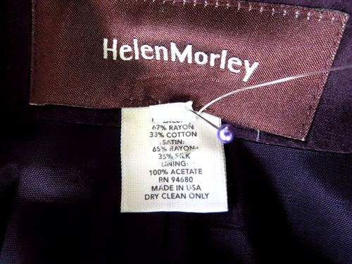 Vestido y blazer HELEN MORLEY TALLA 8 púrpura tirio o berenjena 2 piezas tubo - Imagen 11 de 12
