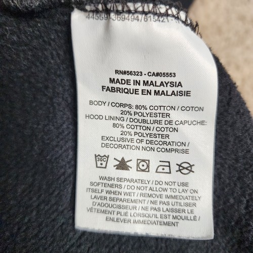 Jordan 1s Herren Hoodie Schwarz Rot Jumpman Bestickt Pullover Gr. L - Bild 11 von 13