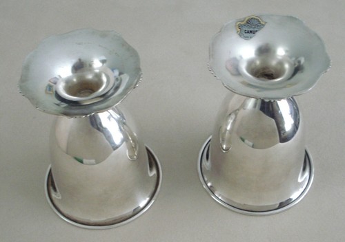 CAMUSSO PERUVIAN 925 STERLING SILVER GOBLETS CUPS SET OF TWO - Picture 8 of 10