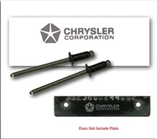 Mopar Dodge Plymouth 1968-1974 Factory Exact VIN Plate Restoration Kit 
