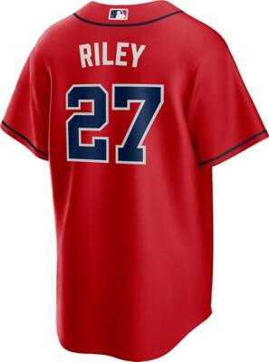 MLB アトランタブレーブス　オースティンライリー　ユニフォーム　M Atlanta Braves Austin Riley #27 Nike Red Alternate 2025