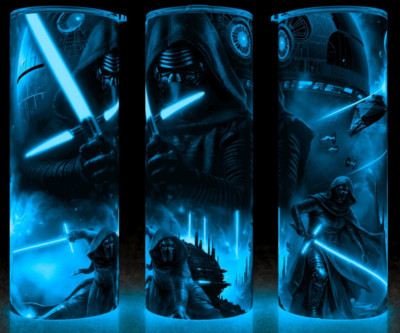 Glow in the Dark Kylo Ren Action Pose - Star Wars Cup Mug Tumbler 20oz