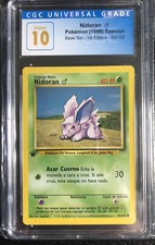 1999 Pokémon - Base Set 1st Edition - Nidoran - CGC 10 Pristine (Spanish)