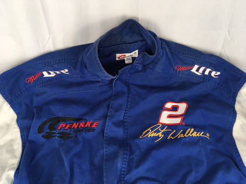 Chaqueta Ligera Vintage Rusty Wallace Nascar Penske Carreras Molinero Vista de los Competidores - Imagen 6 de 18