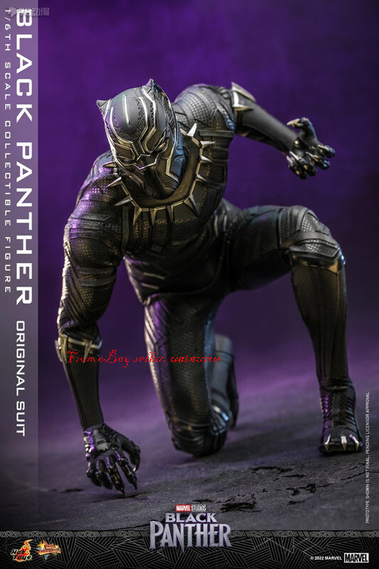 Hot Toys 1/6 Mms671 Black Panther (Original Suit) Collectible