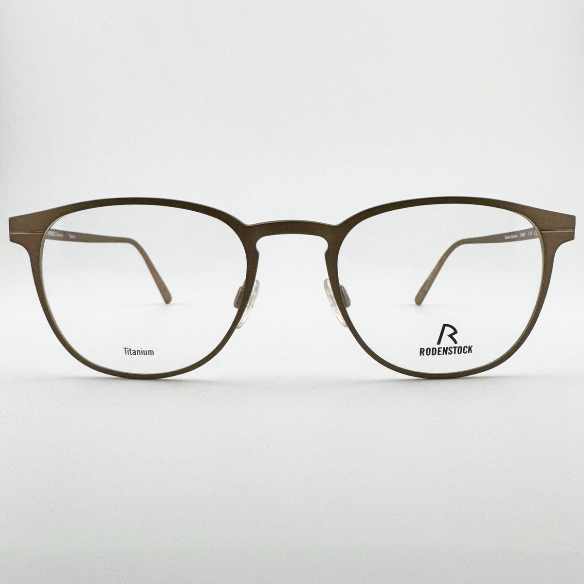RODENSTOCK Titanium メガネフレーム 18KT Authentic Rodenstock Germany Eyewear R 8021 D Eyeglass RARE 51 mm