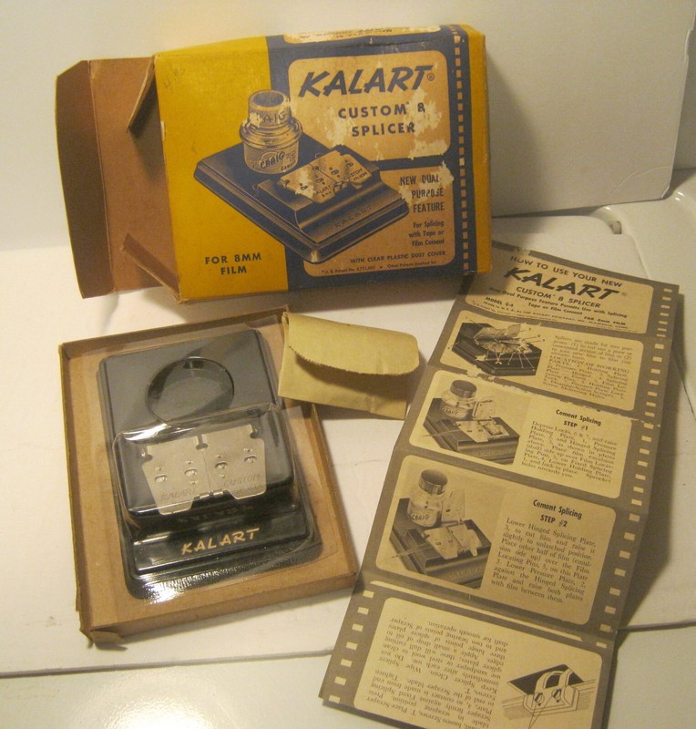 1950's KALART Custom 8 Splicer MODEL S-4 with Box & Instructions!!!