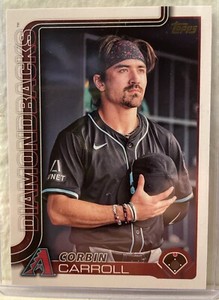 2025 TOPPS SERIES 1 CORBIN CARROLL GOLDEN MIRROR SSP #78 DIAMONDBACKS ROY