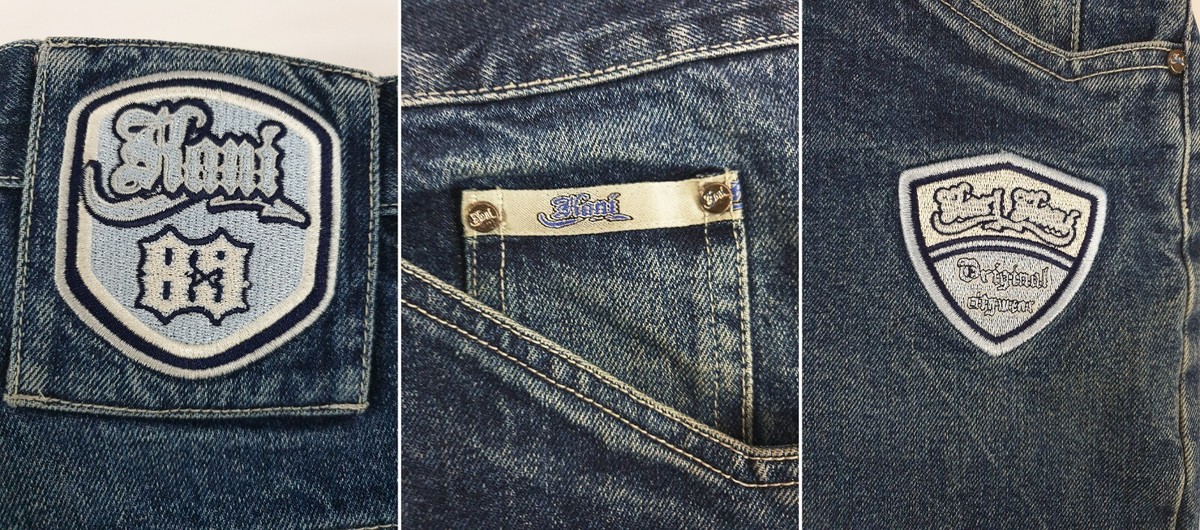 Vintage Karl Kani 89 Embroidered Blue Hip Hop Wide Leg Baggy Vintage Karl Kani 89 Embroidered Blue Hip Hop Wide Leg Baggy
