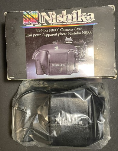 Estuche para cámara Nishika N8000 negro (1991) - Nuevo en caja - Solo estuche - Imagen 2 de 7