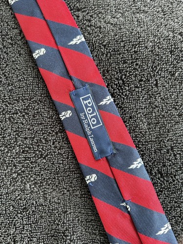 Brand New, RALPH LAUREN, THE POLO TIE, US OPEN, Fathers Day, Striped/Blue/RED, - Picture 6 of 8