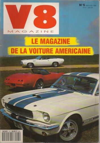 V8 MAGAZINE 5 MUSTANG SHELBY GT350 STING RAY 454ci PLYMOUTH HEMICUDA COUGAR 73 - Photo 1 sur 1