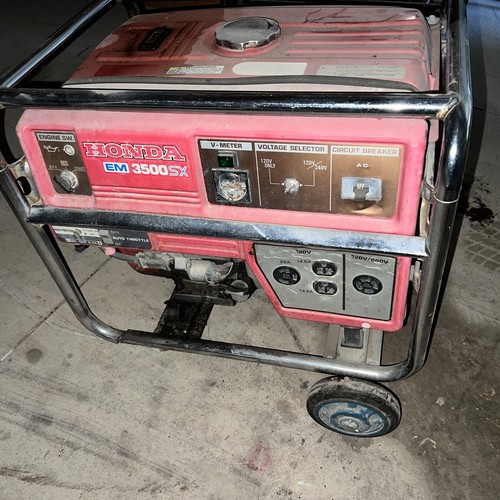 honda em3500sx generator (running when stored, has compression) LOCAL