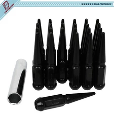 Spike Lug Nuts 14x1.5 For Chevy Silverado Tahoe 99-24 F-150 15-24 4.33" Tall