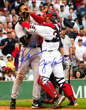 Jason Varitek Alex Rodriguez Auto 8x10 Signed Reprint Photo Fight Red Sox