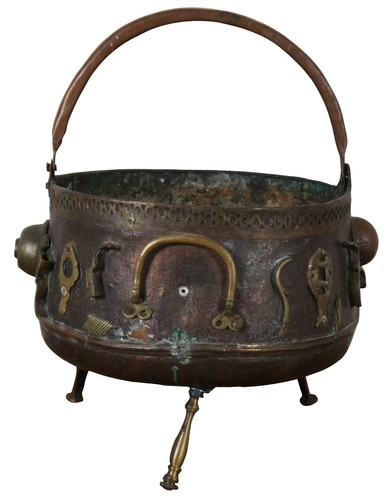 Antique 19th Century Chinese Bronze Ornate Cauldron Pot Planter Tripod 18” - Picture 3 of 10