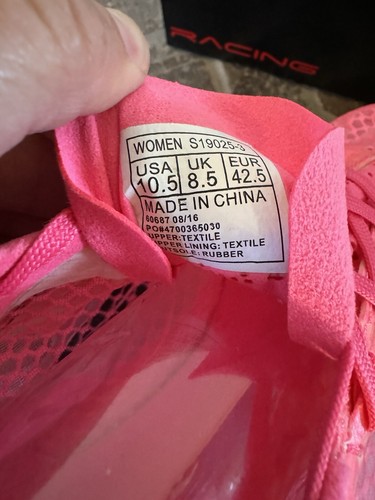 Saucony Racing Endorphin leichte Trainingsschuhe Damen 10,5 pink (OHNE DECKEL) - Bild 14 von 16