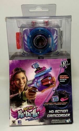 Nerf Rebelle HD Action Camcorder Case Bicycle Helmet Mount - Foto 1 di 4