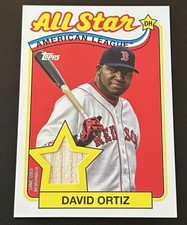 2024 Topps Series 2 David Ortiz 1989 All Star Bat Relic Boston Red Sox 89ASR-DO