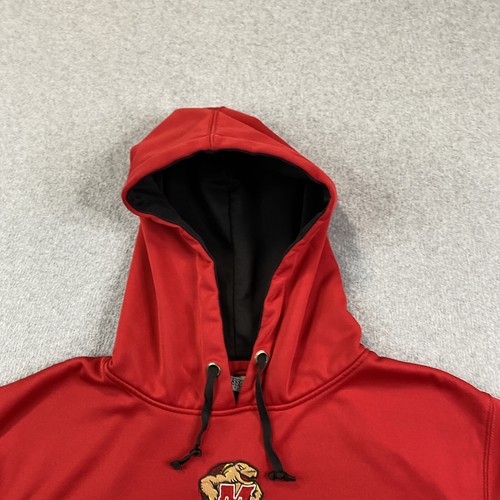 Maryland Terrapins Hoodie Mens Large Colosseum Athletics Sports Gym Pullover * - Picture 2 of 24