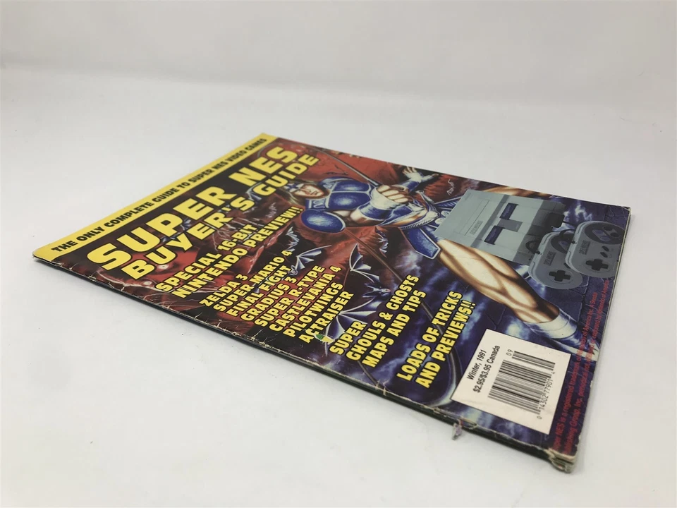 Super NES Buyer's Guide Magazine Winter 1991 - Snes, Castlevania 4 - Zelda Mario Foto 4 de 4