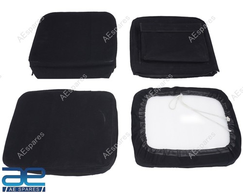 2 Seat Covers with Foam & Cargo Pockets For Jeeps Willys CJ2A CJ3A CJ3B M38 S2u - Picture 7 of 8