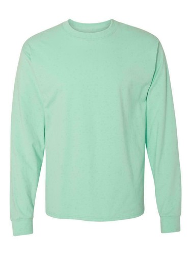 Hanes NEW 100% Cotton Long Sleeve Beefy-T T-Shirt - Picture 3 of 10