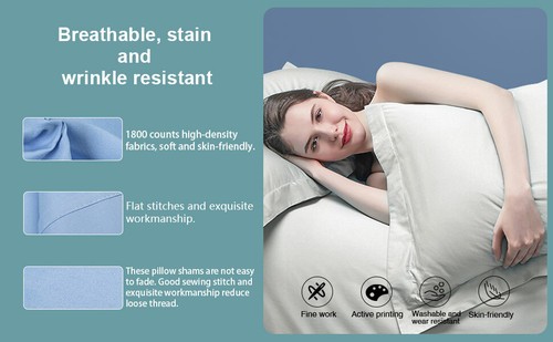 Paquete de 2 fundas de almohada 100 % microfibra cepillada estándar Queen King ultra suaves blancas - Imagen 6 de 8