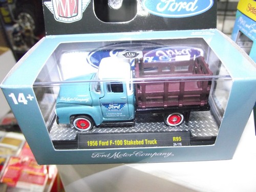 M2 1/64 1956 ford f-100 stake bed truck r95 NIB