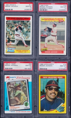 PSA 10 1987 Donruss #210 Reggie Jackson "Mr October" California Angels HOF ONLY! - Picture 5 of 12