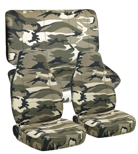 1989-1997 Geo Tracker Camouflage Seat Covers Canvas Front & Rear Choose color - Picture 4 of 20