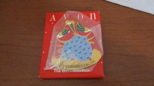 AVON~ Twelve Days of Christmas NINE LADIES DANCING Metal Ornament~ NIB - Bild 1 von 3