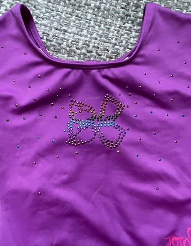 Danskin Leotard Girls Rhinestone Dance Gymnastics XS 4-5 Purple Recital Stretch - Picture 3 of 6