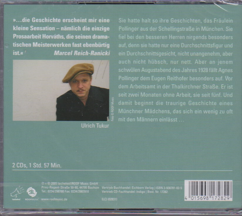 Thumbnail - Ulrich Tukur Liest 36 Stunden Geschichte Vom Fräulein Pollinger Cd Bn