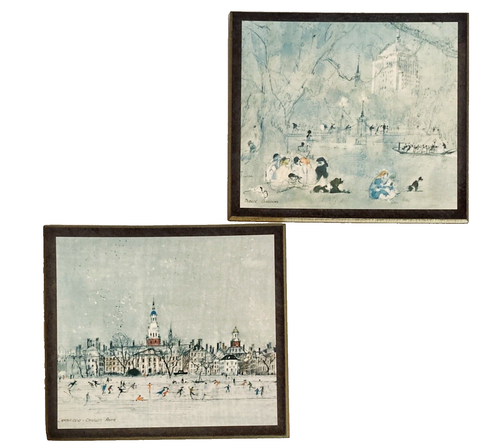 Wall Decor Art - Watercolor Cambridge - Charles River & Boston Public Gardens