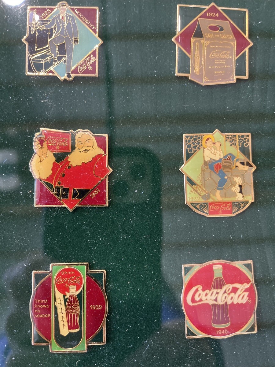 #コカコーラ100周年記念ピンバッジセット 額装限定品 1886-1986 Yahoo!オークション - コカコーラ 限定品 100周年 記念