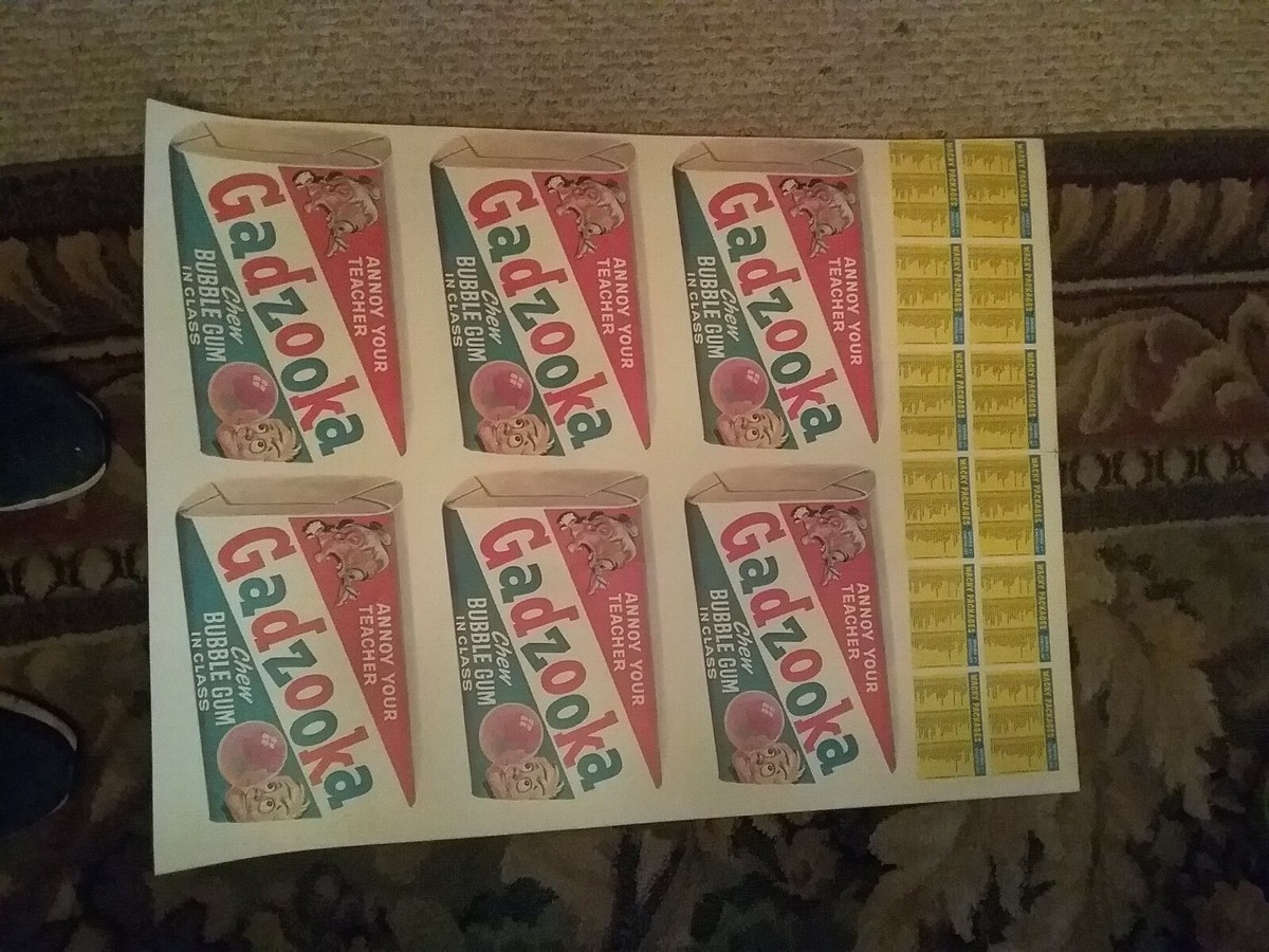 1979 wacky packages series 1 complete set on uncut sheet mint