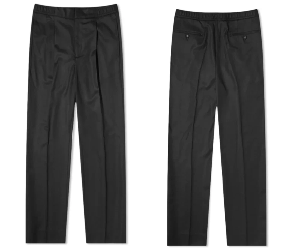 OFFICINE GÉNÉRALE Drew Wool-Twill Straight-Leg Trousers Tapered Hose Jog-Pants - Bild 3 von 4